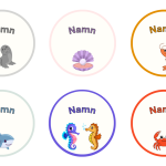 Redigeringsbara namnskyltar havet - bild 3