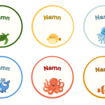 Redigeringsbara namnskyltar havet - bild 4