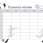 Klassens schema - bild 3