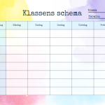 Klassens schema - bild 9