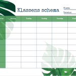 Klassens schema - bild 10