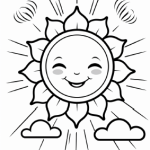 Stor målarbok sommar Kawaii - bild 5