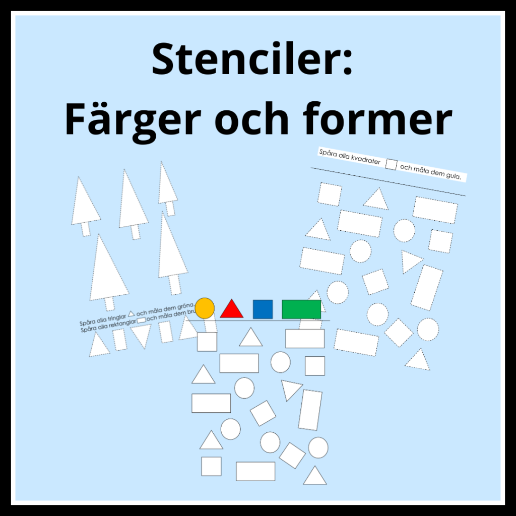 Stenciler: Former och färger