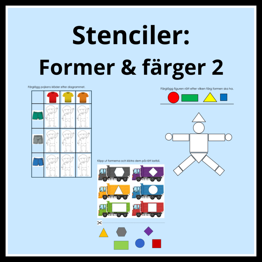 Stenciler: Former och färger 2