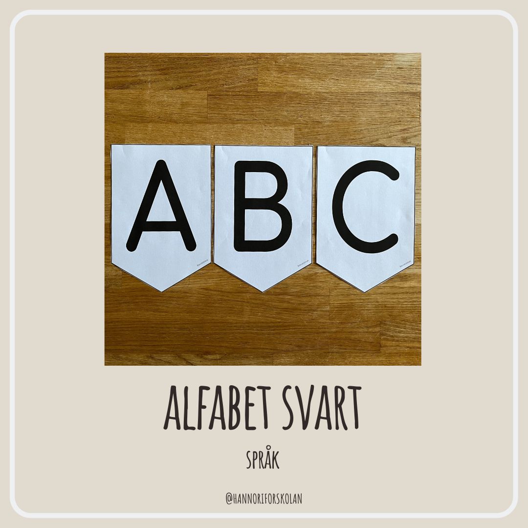 Alfabet svart