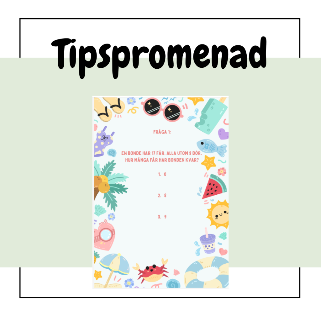 Tipspromenad matematik åk 6