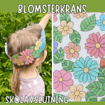 Blomsterkrans – pyssel med papper - bild 1