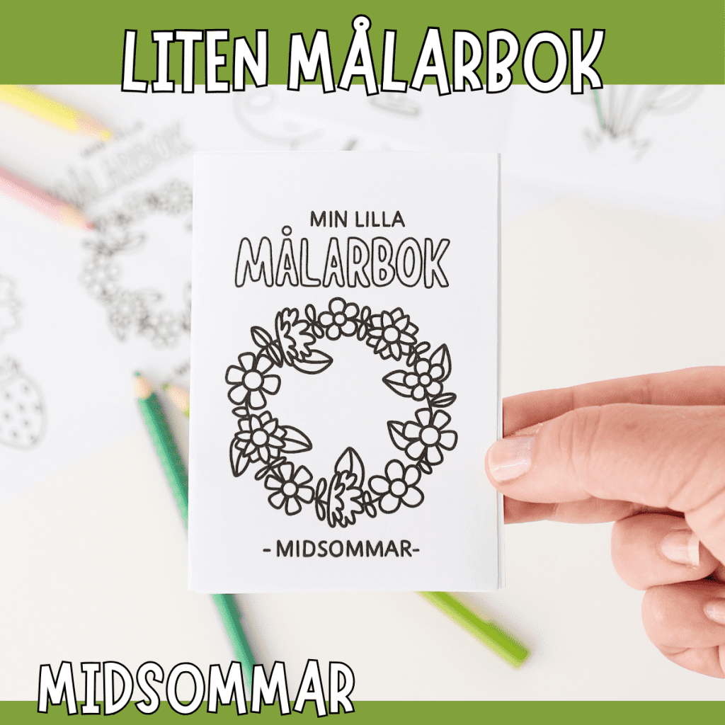 Min lilla målarbok – midsommar