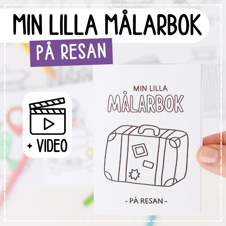 Min lilla målarbok – på resan