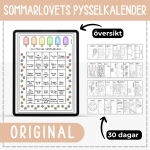 Sommarlovets pysselkalender – 30 dagar (original) - bild 1
