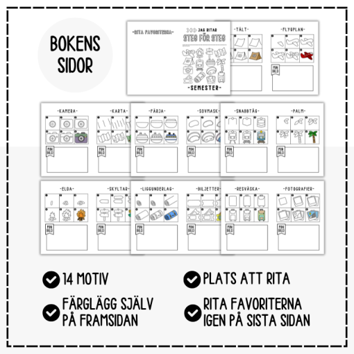 Rita steg för steg-bok: semester
