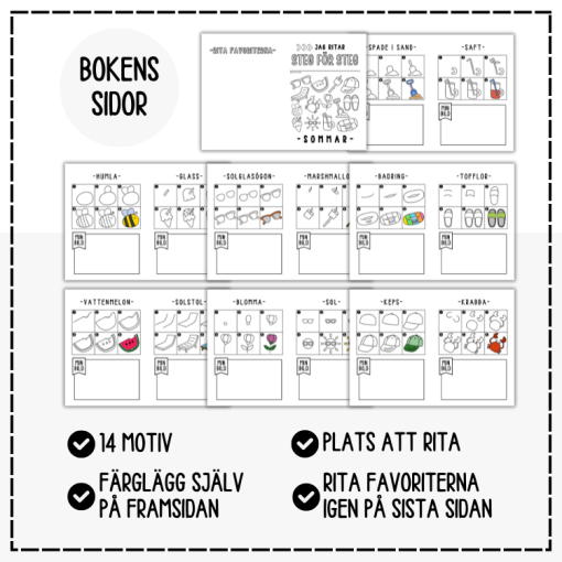 Rita steg för steg-bok: sommar