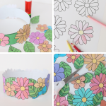 Blomsterkrans – pyssel med papper - bild 2