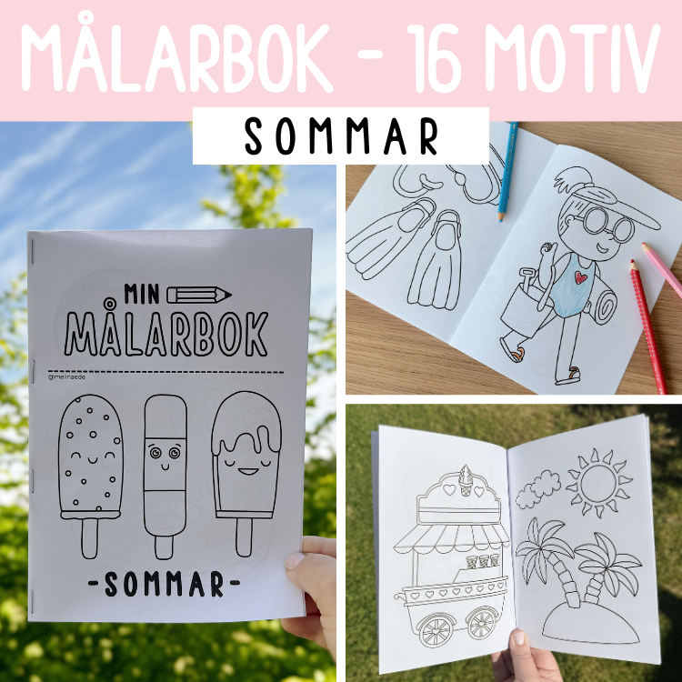 Målarbok - sommar