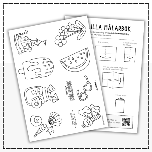 Målarbok - sommar