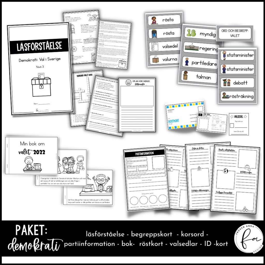 PAKET: Demokrati & Val i Sverige