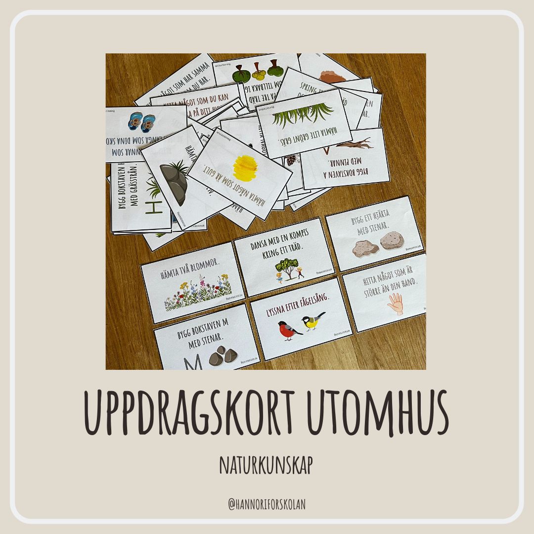 Uppdragskort Utomhus Teach Academy Uppdragskort Utomhus Teach Academy