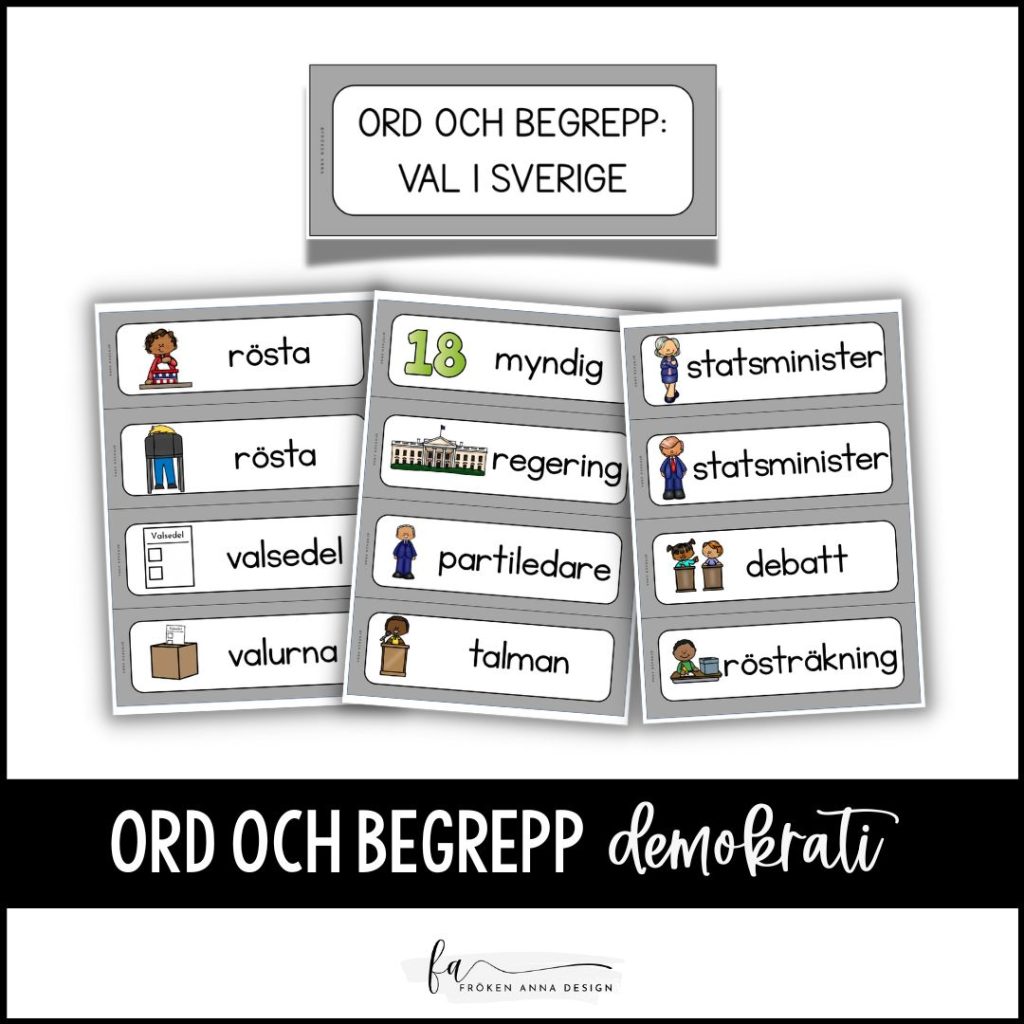 Demokrati: Ord & begrepp – val i Sverige