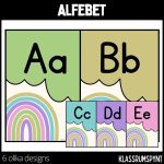 Alfabetet- regnbåge – 6 olika designs / 6 olika alfabeten - bild 2