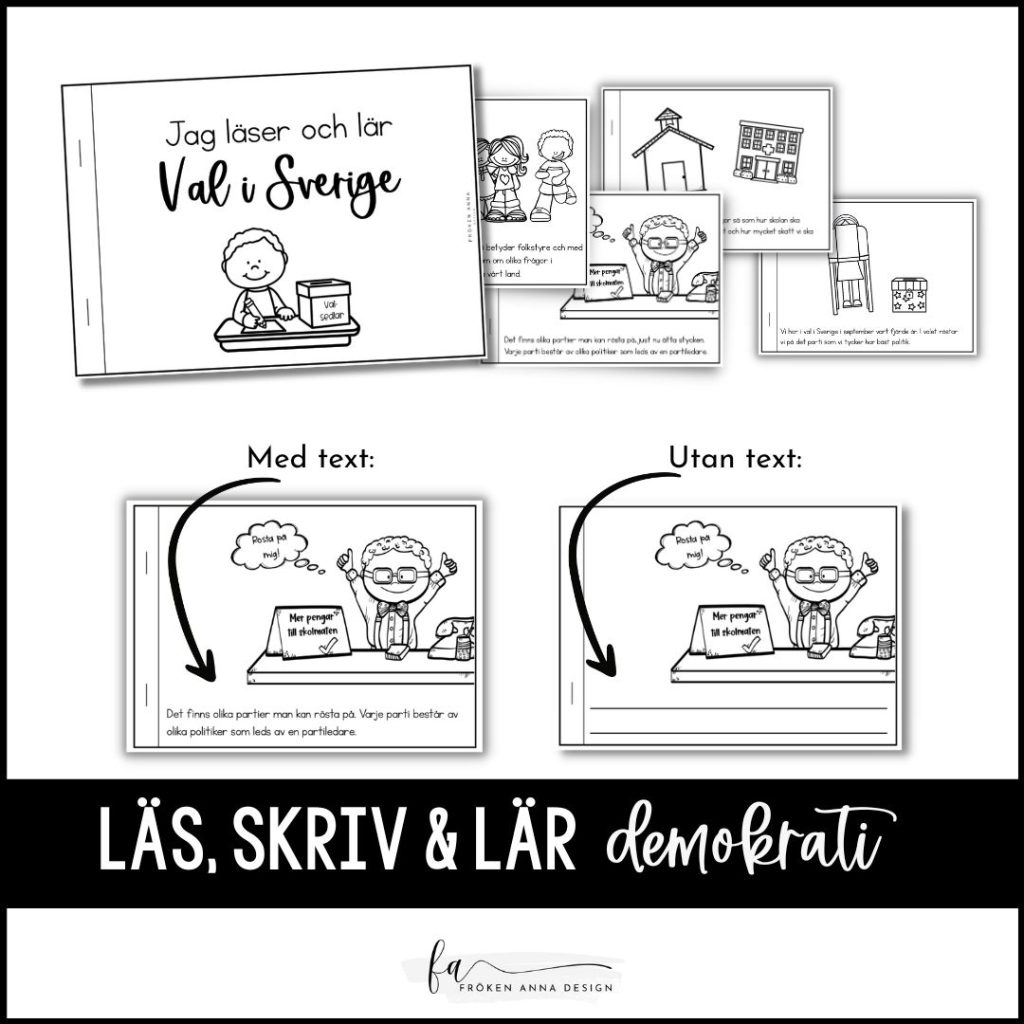Demokrati: Skapa en egen bok om val i Sverige