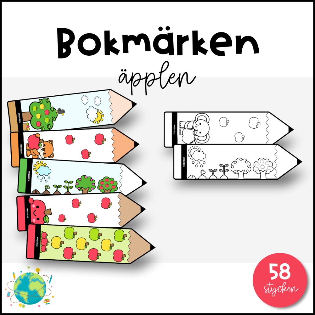 Bokmärken – Äpplen