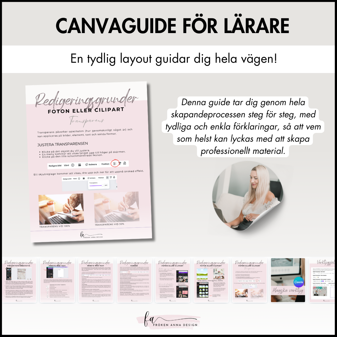 CANVAGUIDE FÖR LÄRARE - Lär dig skapa eget material! (E-bok)