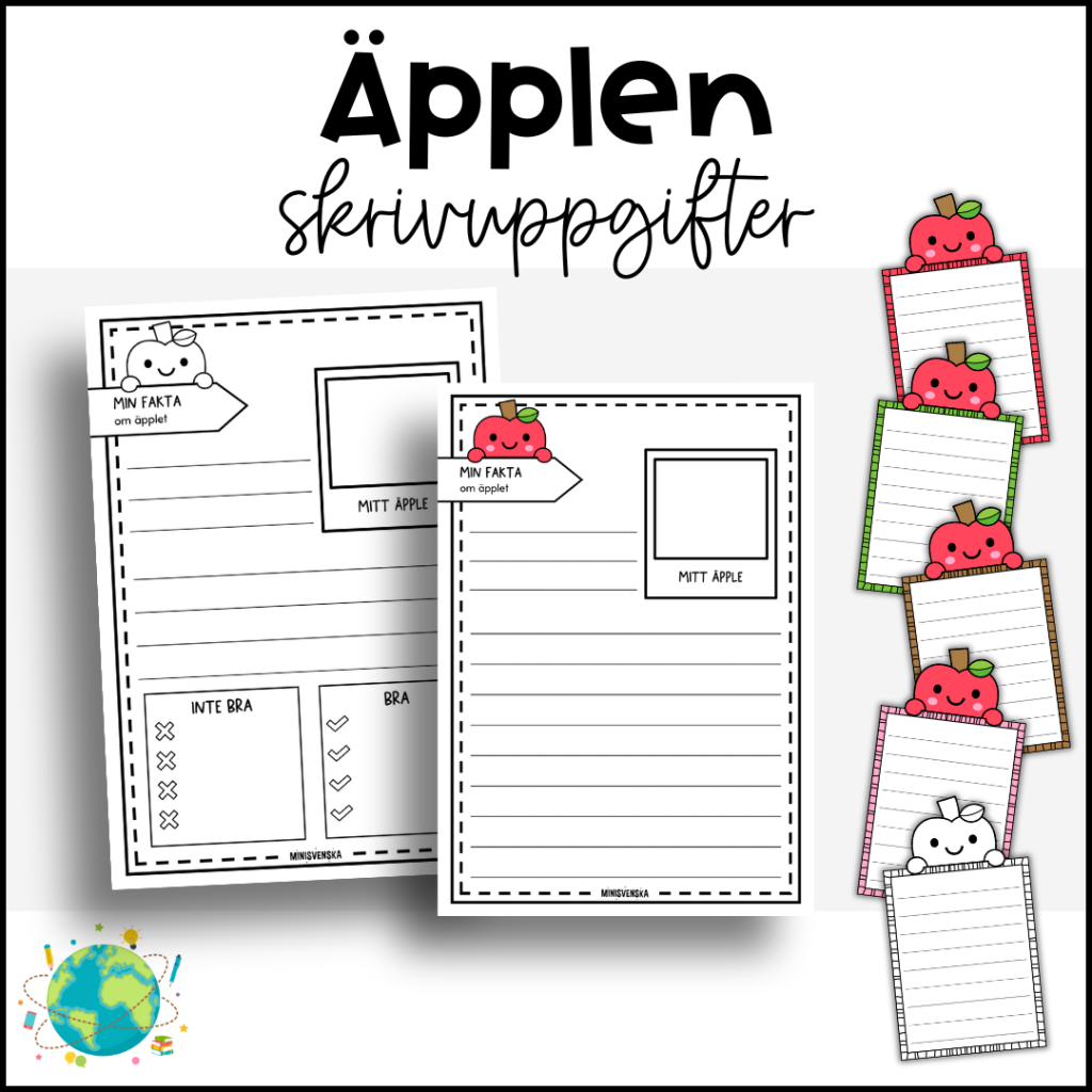 Äpplen – Skrivuppgifter