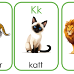 Flashcards alfabetsbilder djur - bild 3