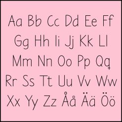 Hannas font 2024