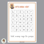 Ordgömma enkel – 5 ord - bild 1