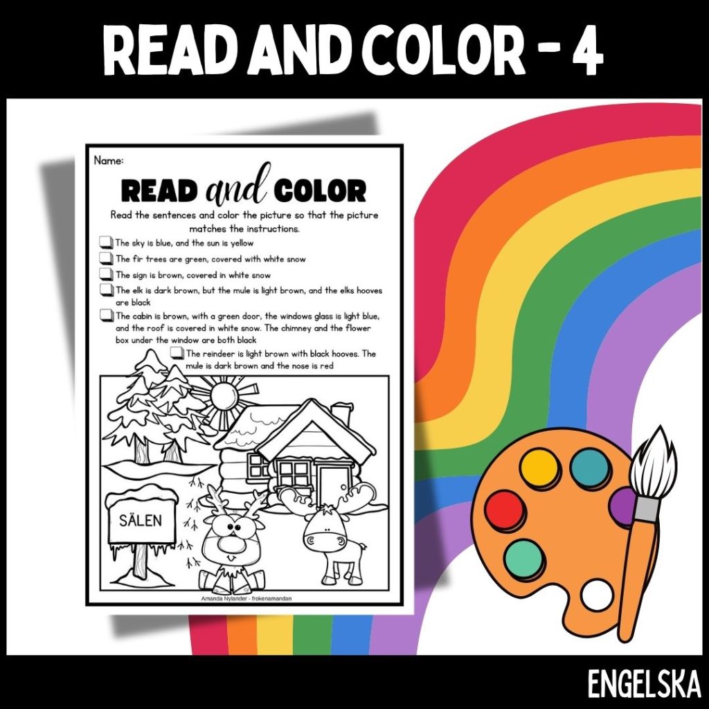 Read and color – medel – 4