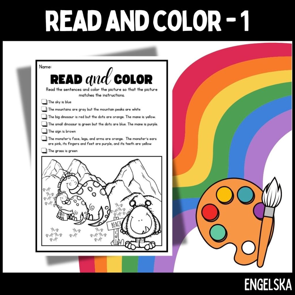Read and color – medel – 1