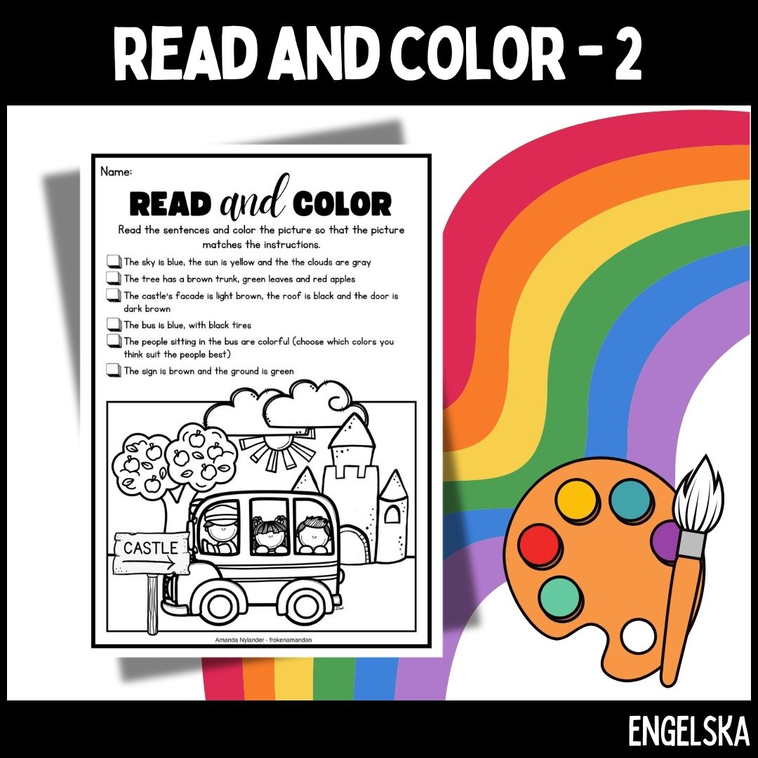 Read and color - medel - 2