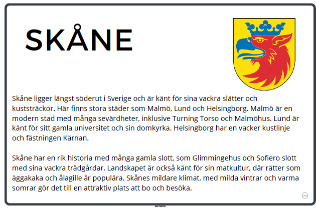 Läskort- Sveriges lanskap