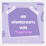 100 vanligaste verben – mängdträning - bild 1