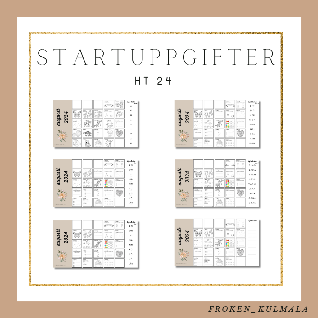 Startuppgifter ht 24