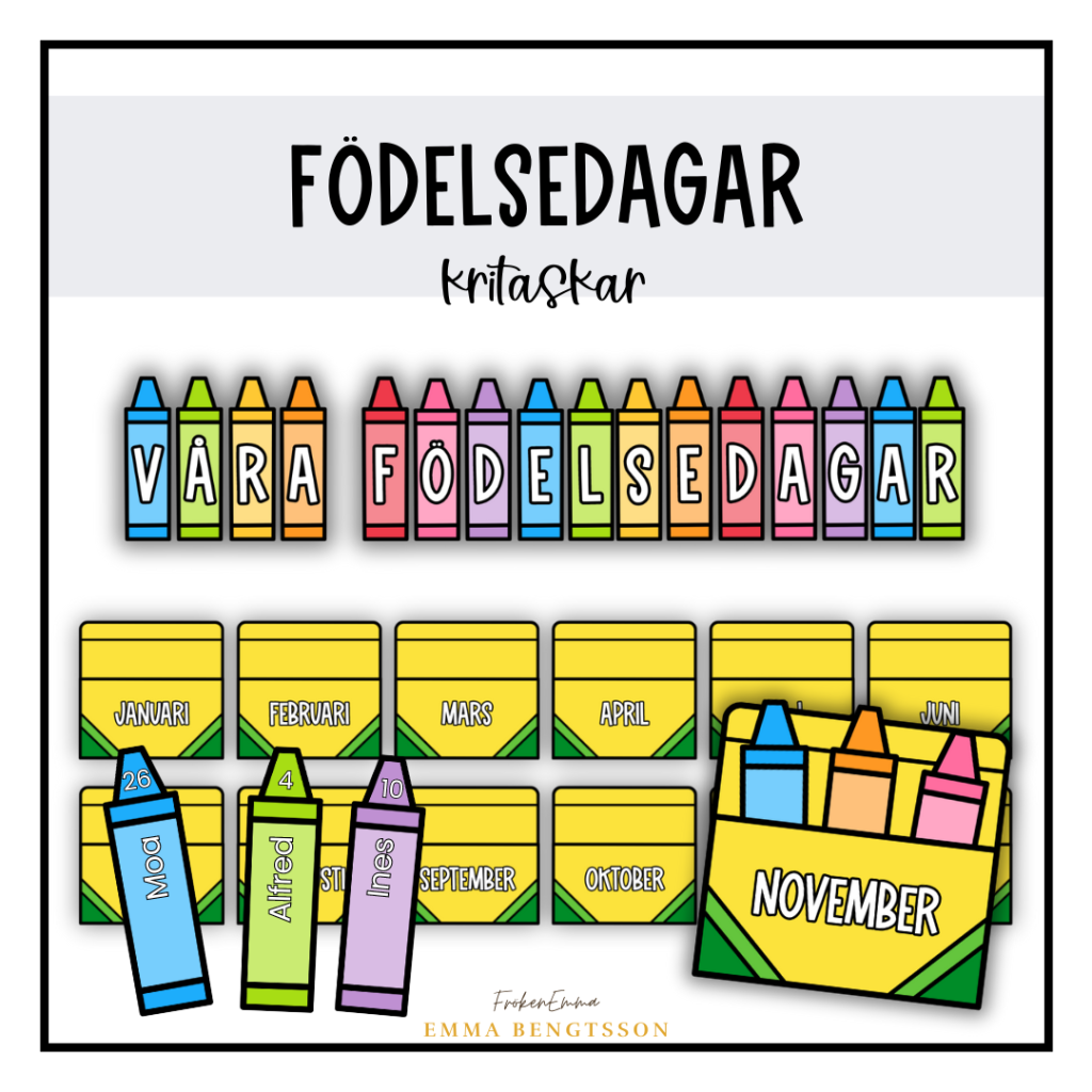 Födelsedagar: kritaskar