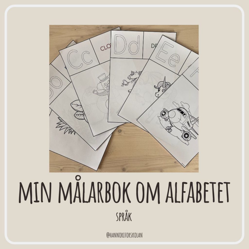 Min målarbok om alfabetet
