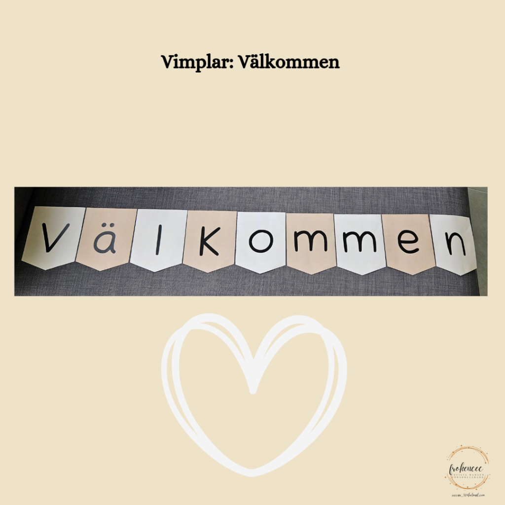 Vimplar: Välkommen