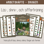 Arbetshäfte bokstäver och siffror – tema Skogen - bild 1