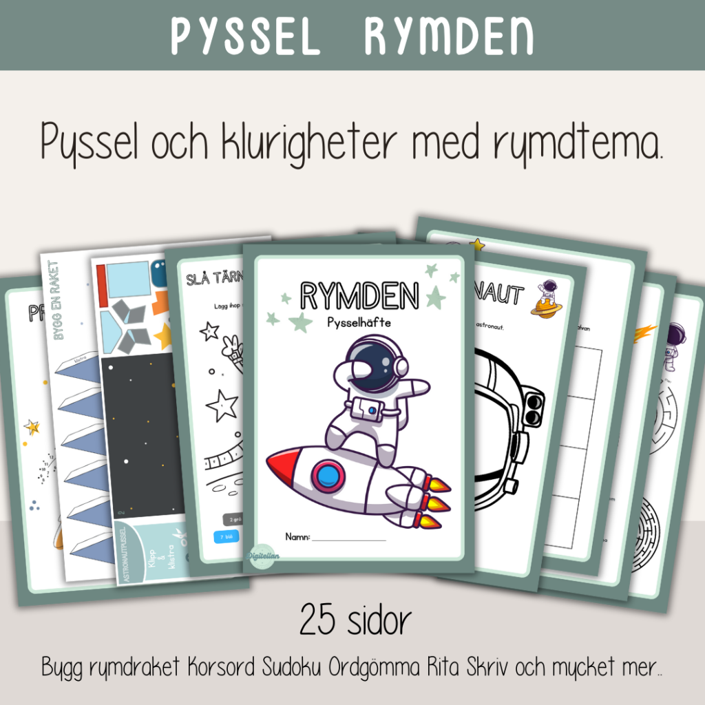 Pysselhäfte Rymden