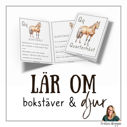 Lär om bokstäver och djur – Q