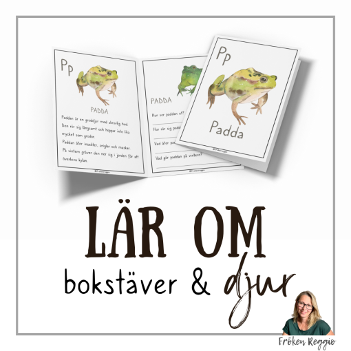 Lär om bokstäver och djur – P