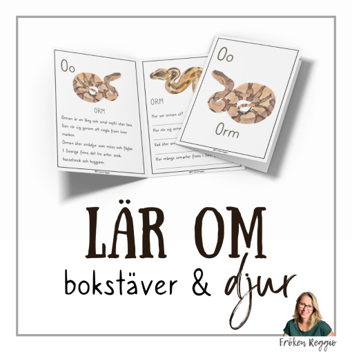 Lär om bokstäver och djur – O