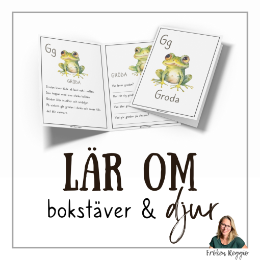Lär om bokstäver och djur – G
