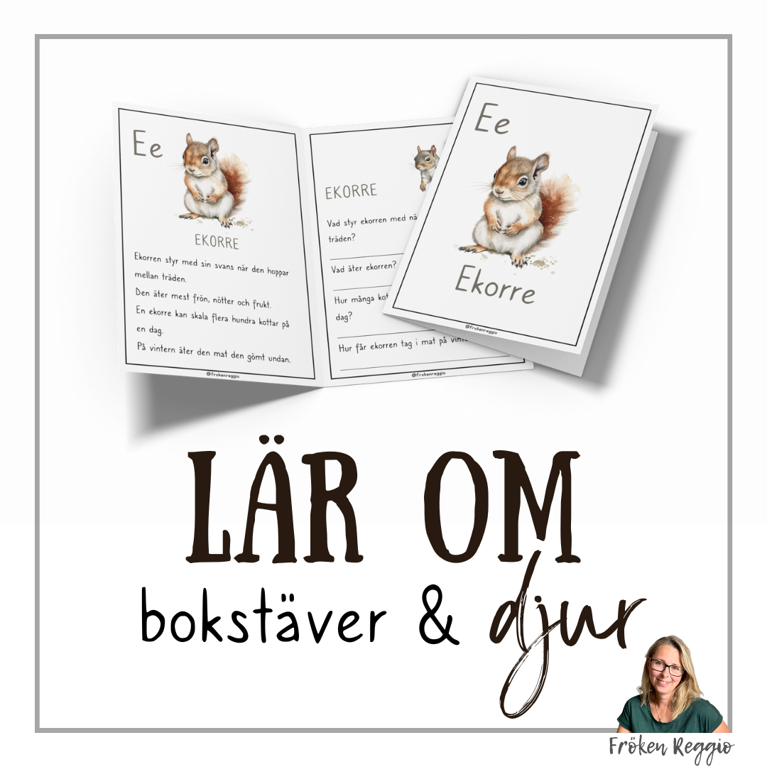 Lär om bokstäver och djur – E