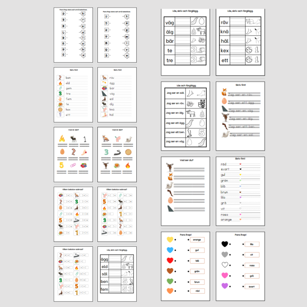 Läs-och skrivövningar, del 4
