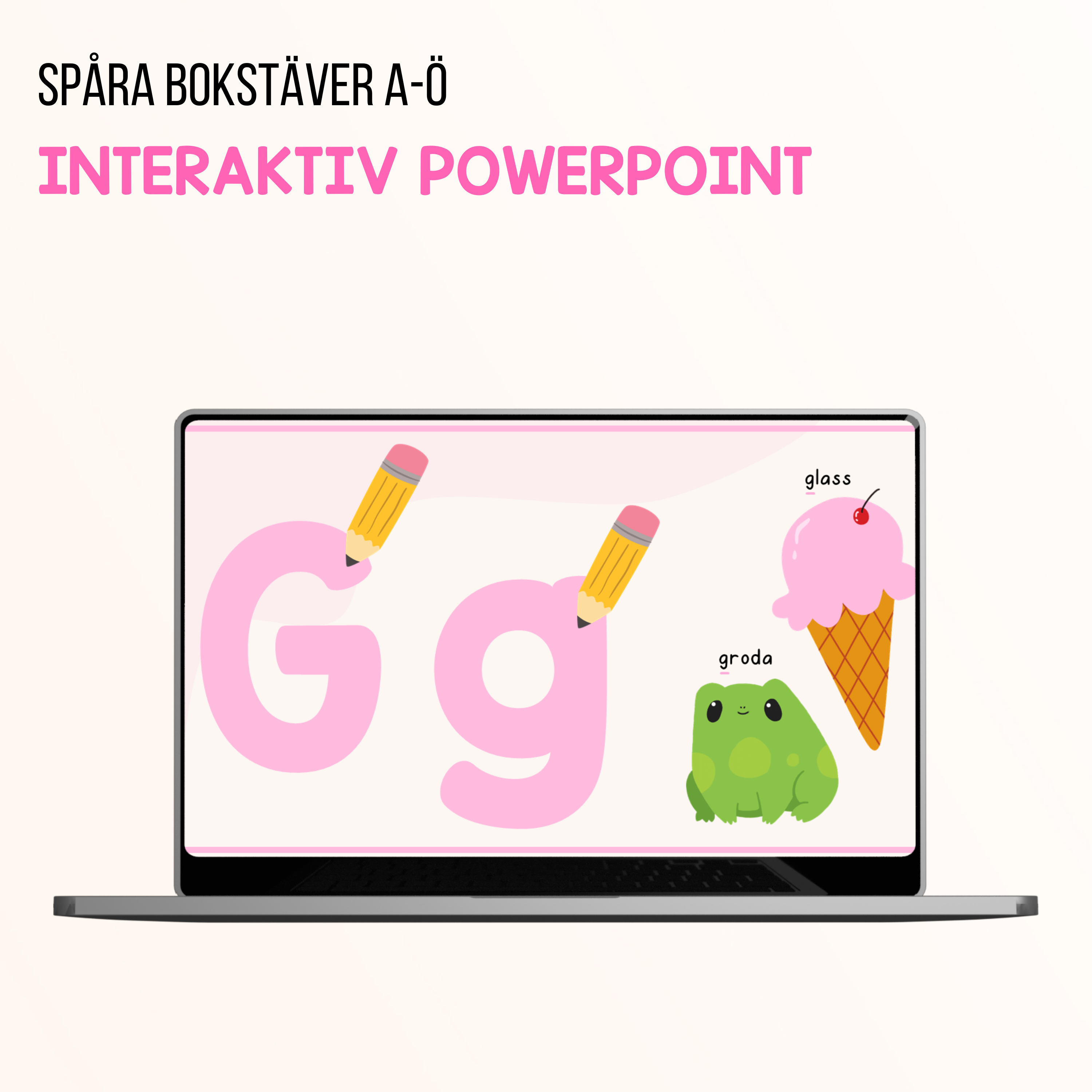 Spåra bokstäver - Interaktiv PowerPoint
