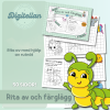 Rita av och färglägg