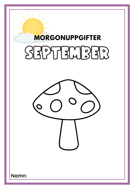 Morgonuppgifter september- 24